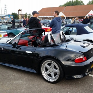 Tesco Car Park meet up before heading to the circuit