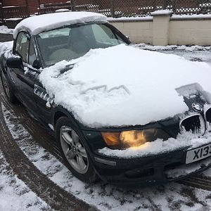 My new car in the snow!