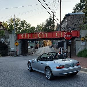 Claire visits Old Ellicott City.  Home of recent flooding ( see attached vid from 2018)