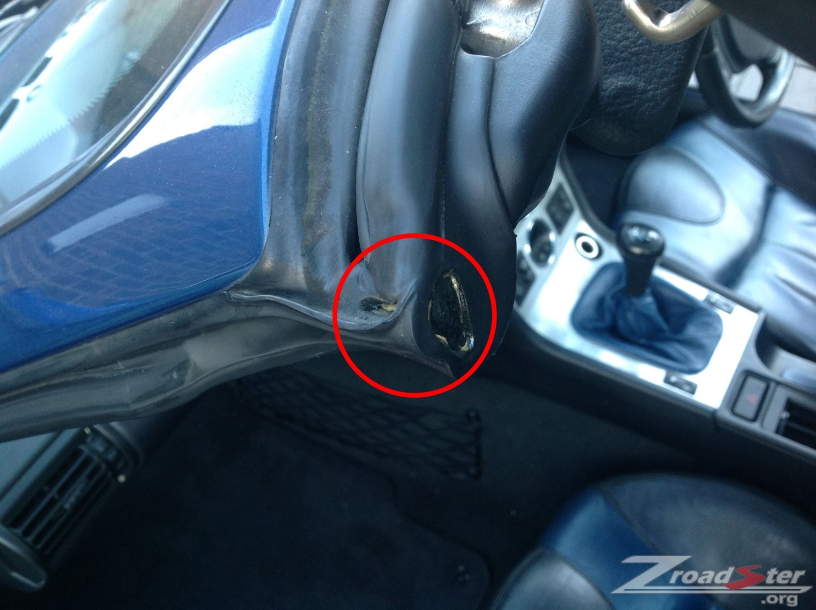 BMW Z3 A Pillar leak location